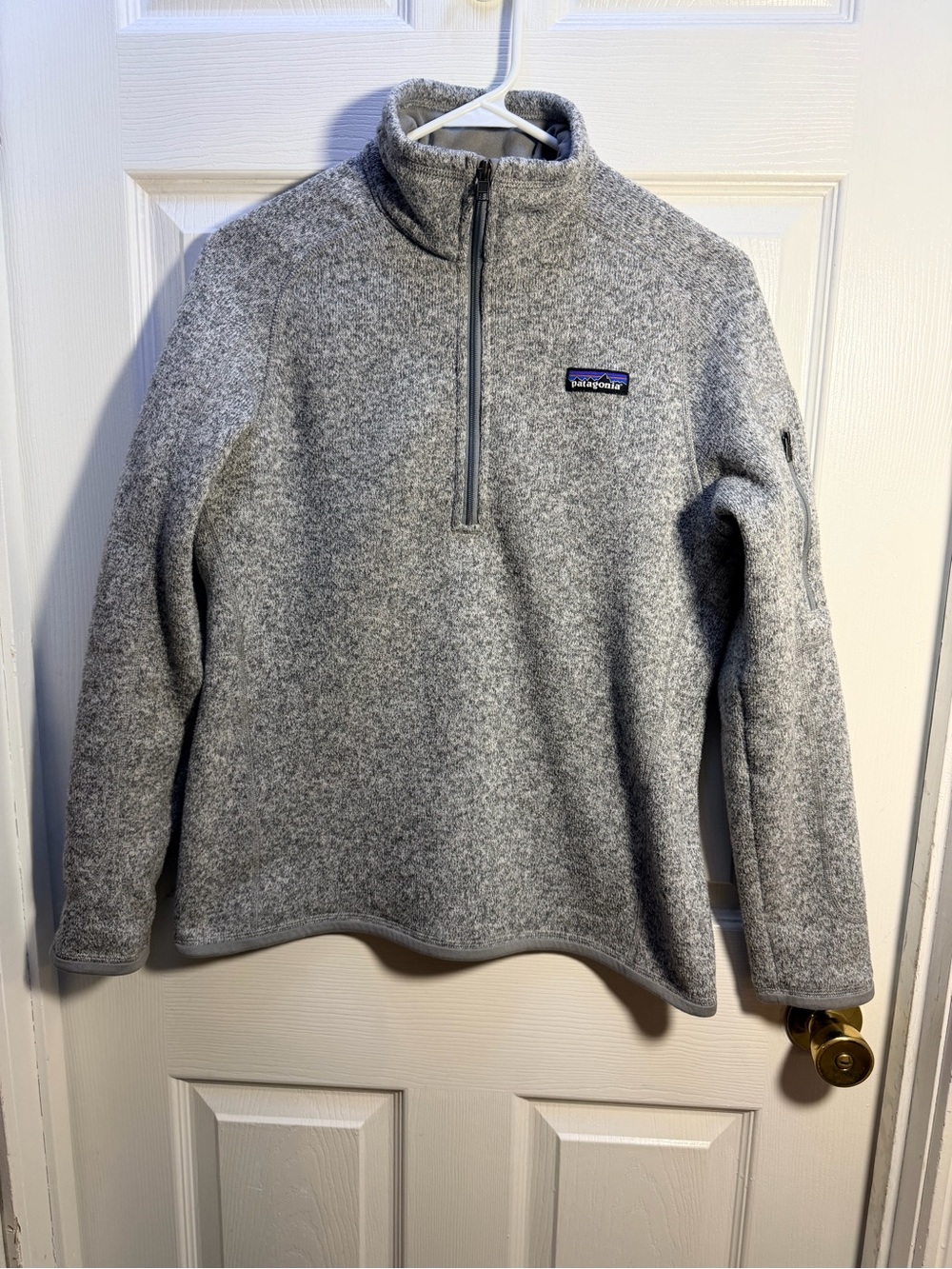 Patagonia Light Gray Half-Zip Fleece Pullover